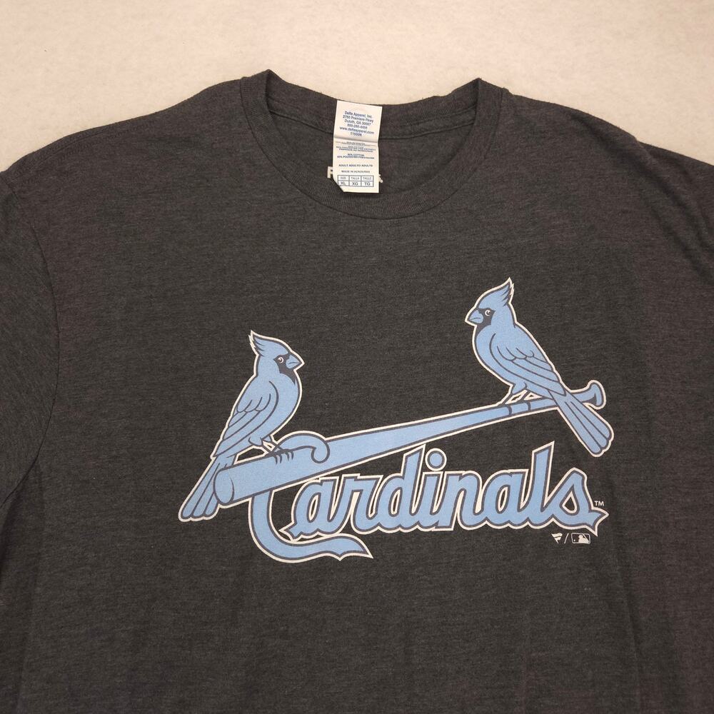 Fanatics MLB St Louis Cardinals College Baseball Shirt Mens Size XL Gray